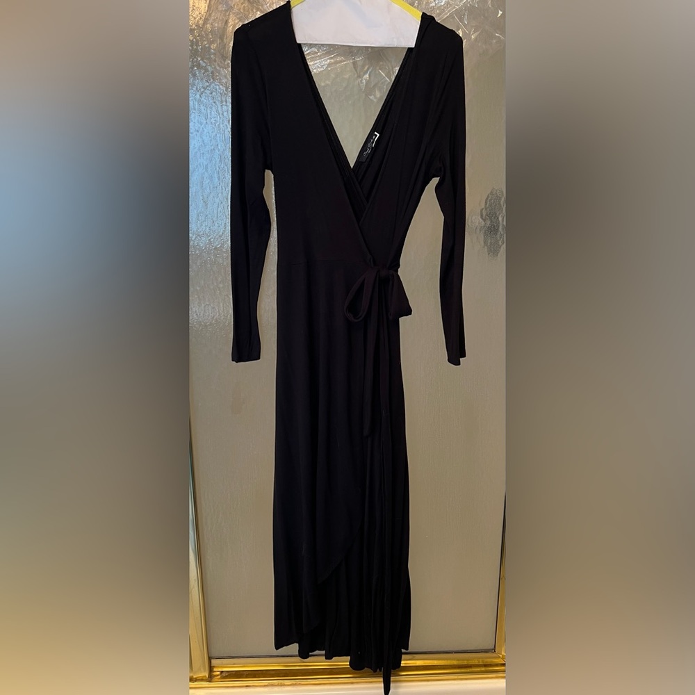Black jumpsuit, tie waist, medium
